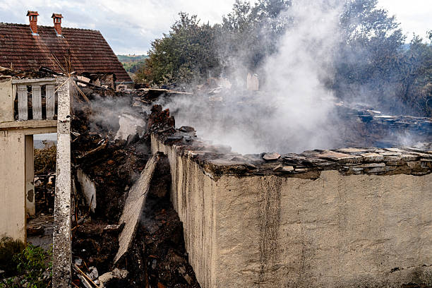 Professional Fire Damage Restoration technician working in Cherry Hill, VA